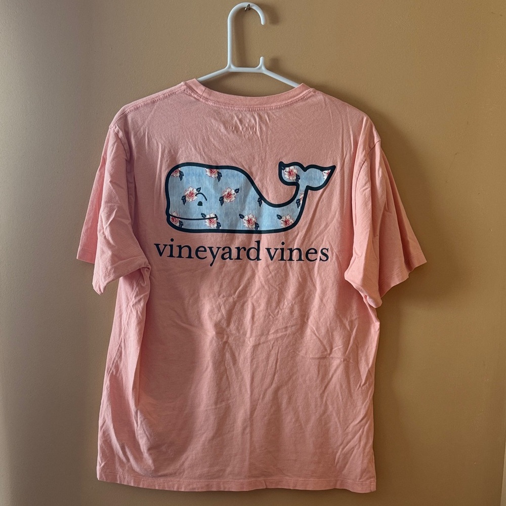 Vineyard Vines Men's Peach Short Sleeve Tee